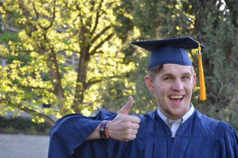 Smiling Man Wearing Clothes For Graduation