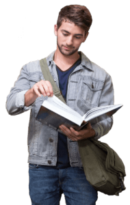 Image Of A Student Reading Book