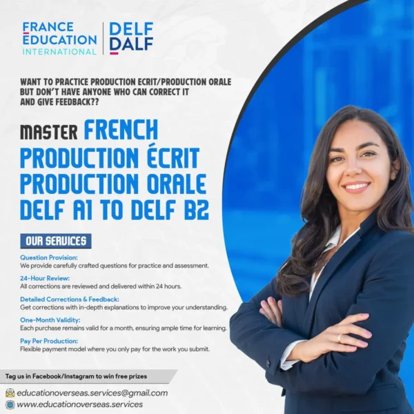 Master Writing Speaking Part of Delf A1 A2 B1 B2