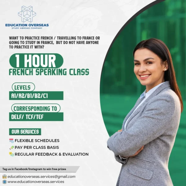 1 Hour French Speaking Class